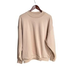 Adidas Basketball Beige Crewneck - Size M - New IM8422